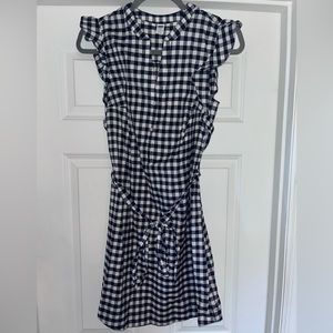 Old Navy checkered navy dress